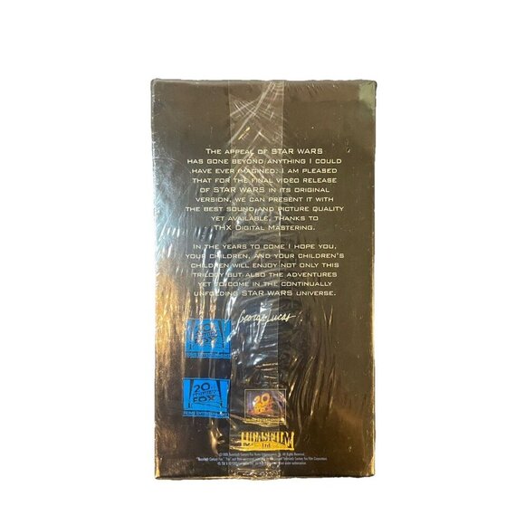 Star Wars Trilogy Return Jedi Empire Strikes Back New Hope Sealed VHS New - Picture 3 of 4
